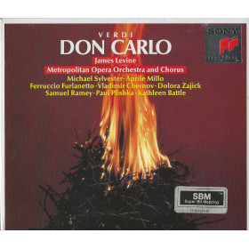 Verdi, Levine, Sylvester, Millo CD Don Carlo / Sony – S3K 52500 Sigillato Verdi, Levine, Sylvester, Millo CD Don Carlo / Sony – S3K 52500 Sigillato
