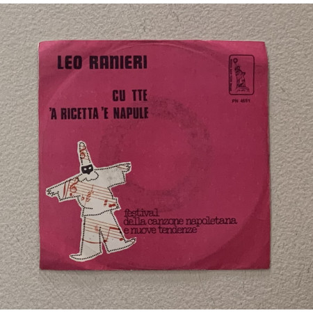 Leo Ranieri Vinile 7" 45 giri Cu'tte / Nuova New York Record – PN4551 Nuovo