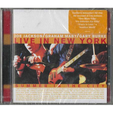 Joe Jackson CD Summer In The City / Sony Classical – SK 89237 Sigillato