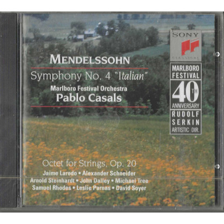 Felix Mendelssohn CD Symphony No. 4 "Italian" / Sony – SMK 46251 Sigillato