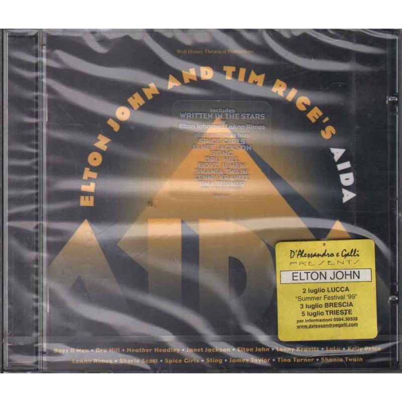 Elton John And Tim Rice CD Aida OST Soundtrack Sigillato 0731452465122 Elton John And Tim Rice CD Aida OST Soundtrack Sigillato 0731452465122