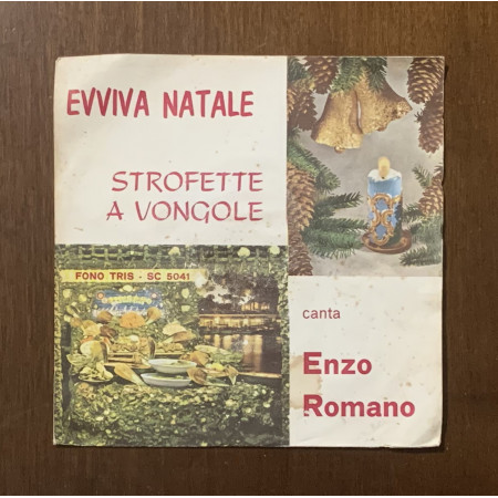 Enzo Romano Vinile 7" 45 giri Evviva Natale / Strofette A Vongole Nuovo