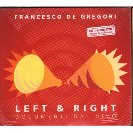 Francesco De Gregori CD DVD Left & Right Documenti Dal Vivo / Caravan