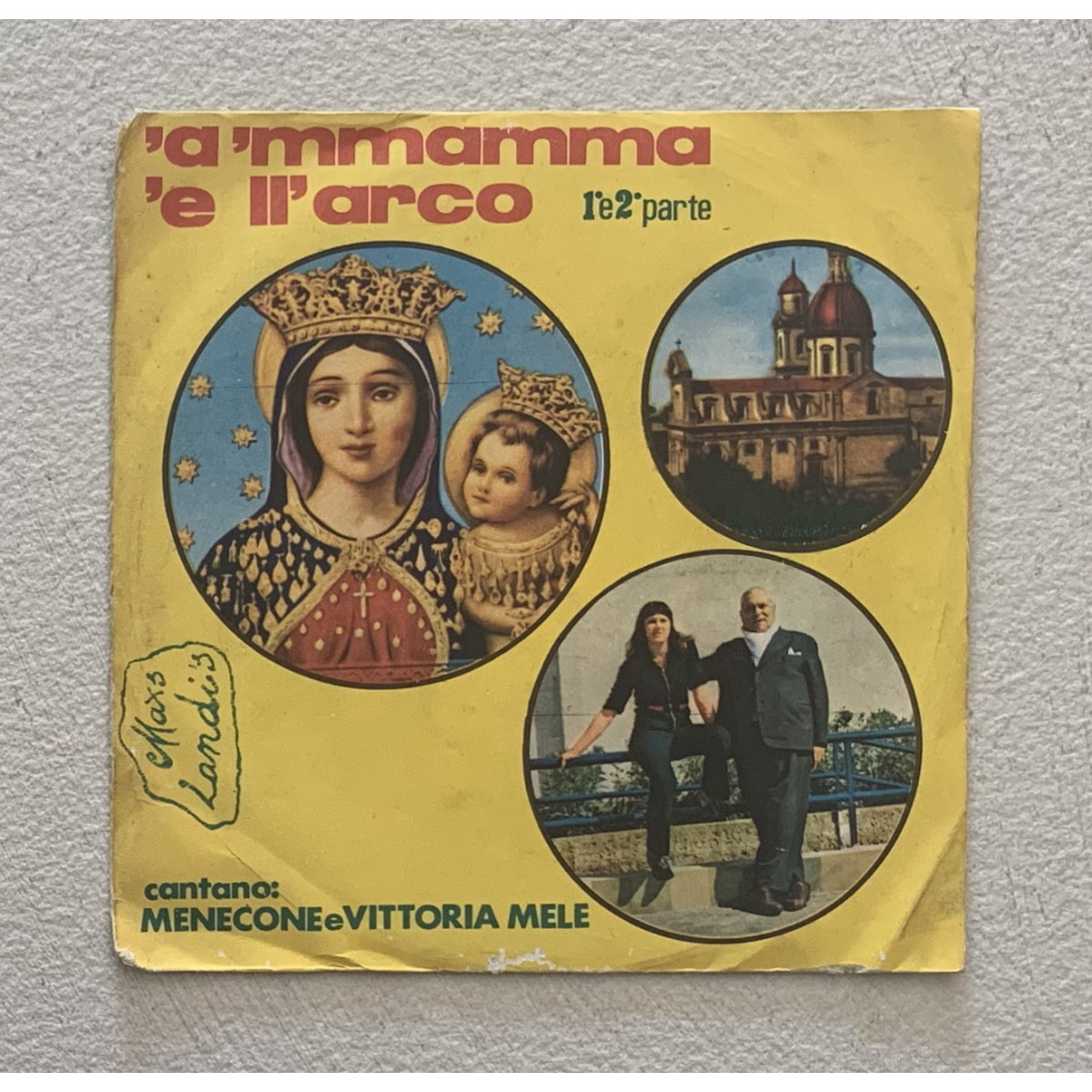 Complesso Popolare Vinile 7 45 giri 'A Madonna Da Grutta / SC533 Nuovo