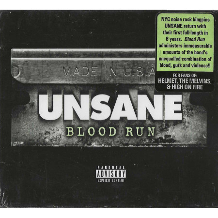 Unsane CD Blood Run / Relapse Records – RR66392 Sigillato