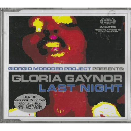 Moroder Project Presents: Gaynor CD 'S Singolo Last Night / 74321749852 Sigillato