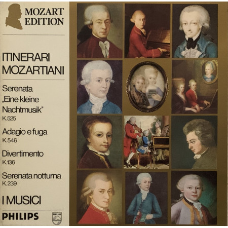 Mozart ‎LP Itinerari Mozartiani / I Musici / Philips – 6833225 Nuovo ‎