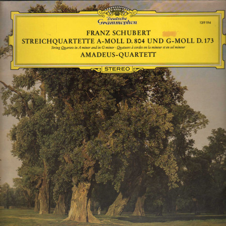 Schubert, Quartett LP Streichquartette A Moll D. 804 Und G Moll D. 173 Nuovo ‎