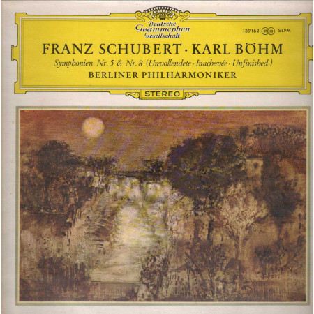 Schubert, Böhm LP Symphonien Nr. 5 & Nr. 8 / Deutsche –139162SLPM Nuovo ‎