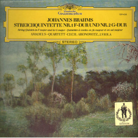Brahms, Quartett, Aronowitz LP Streichquintette / Deutsche – 139430 Nuovo  Brahms, Quartett, Aronowitz LP Streichquintette / Deutsche – 139430 Nuovo 