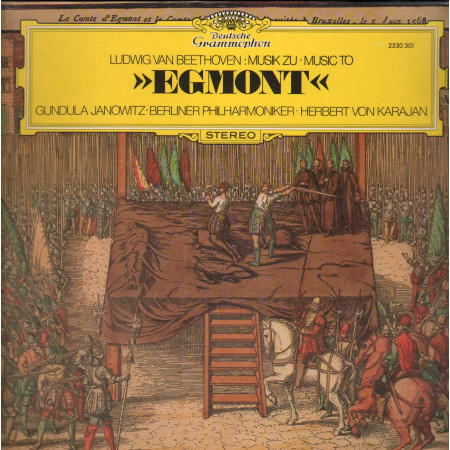Beethoven, Janowitz, Karajan LP Musik Zu, Music To Egmont Nuovo ‎