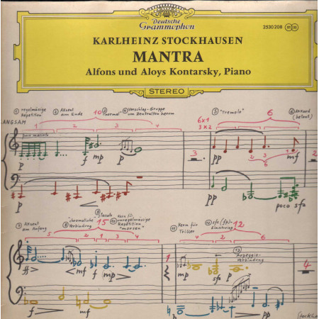 Stockhausen, Kontarsky LP Mantra / Deutsche Grammophon – 2530208 Nuovo ‎