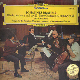Brahms, Gilels  LP Klavierquartett G moll, Quartet in G Minor, Op. 25 Nuovo  Brahms, Gilels  LP Klavierquartett G moll, Quartet in G Minor, Op. 25 Nuovo 