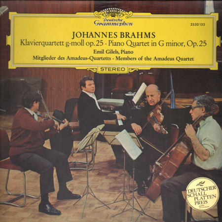 Brahms, Gilels  LP Klavierquartett G moll, Quartet in G Minor, Op. 25 Nuovo ‎