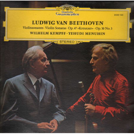 Beethoven, Menuhin, Kempff LP Sonatas Op. 47, Kreutzer  Op. 30 No. 3 Nuovo ‎