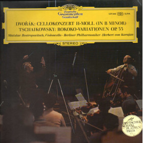 Dvořák, Tchaikovsky, Karajan LP Cello Concerto, Variations On A Rococo Nuovo Dvořák, Tchaikovsky, Karajan LP Cello Concerto, Variations On A Rococo Nuovo