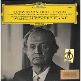 Beethoven, Kempff LP Hammerklavier Sonate N.29 Klaviersonate N. 30 Nuovo Beethoven, Kempff LP Hammerklavier Sonate N.29 Klaviersonate N. 30 Nuovo