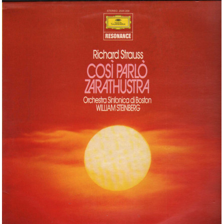 Strauss, Steinberg, Boston Orchestra LP Also Sprach Zarathustra Nuovo