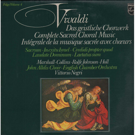 Vivaldi, Marshall, Collins LP La Musique Sacrée Avec Chœurs Folge  Vol. 4 Nuovo