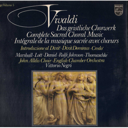 Vivaldi LP Complete Sacred Choral Music Volume 5 / Philips – 9500765 Nuovo