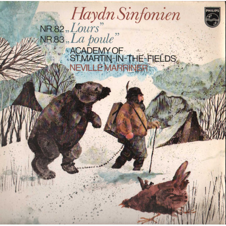 Marriner, Haydn LP Sinfonien N.82 L'Ours, N 83 La Poule / Philips –9500766 Nuovo