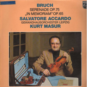 Accardo, Bruch, Masur LP Serenade Op. 75, In Memoriam Op. 65 / 9500590 Nuovo Accardo, Bruch, Masur LP Serenade Op. 75, In Memoriam Op. 65 / 9500590 Nuovo
