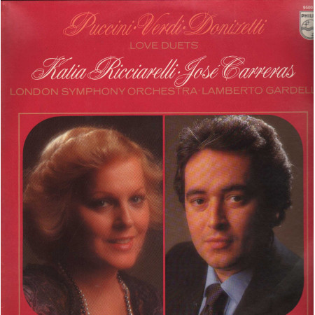 Puccini, Verdi, Donizetti LP Ricciarelli/Carreras: Love Duets Nuovo