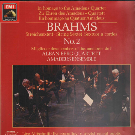 Brahms, Amadeus Ensemble LP Streichsextett No. 2 / 7497471 Sigillato