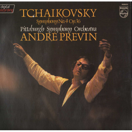 Tchaikovsky, Previn LP Symphony No. 4 Op. 36 / Philips – 9500972 Nuovo