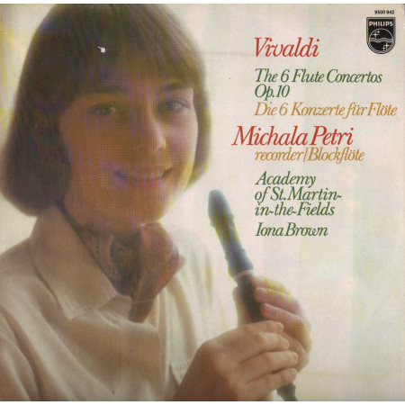 Vivaldi, Petri LP The 6 Flute Concertos, Op. 10 / Philips – 9500942 Nuovo