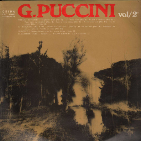 Puccini LP Madama Batterfly, La Fanciulla Del West, Turandot, Il Tabarro Nuovo