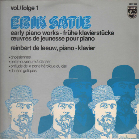 Satie, de Leeuw LP Early Piano Works Vol./Folge 1 / Philips – 9500880 Nuovo