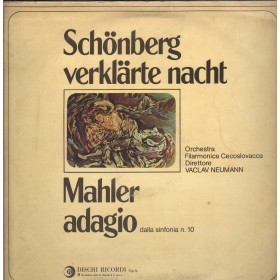 Schoenberg, Mahler, Neumann LP Verklärte Nacht, Adagio Dalla Sinfonia N 10 Nuovo Schoenberg, Mahler, Neumann LP Verklärte Nacht, Adagio Dalla Sinfonia N 10 Nuovo