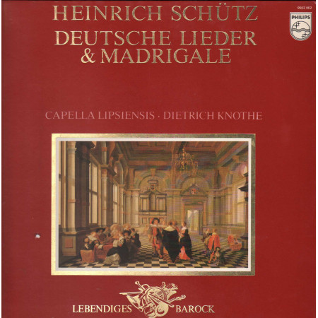 Schutz, Knothe LP Deutsche Lieder & Madrigale / Philips – 9502062 Nuovo