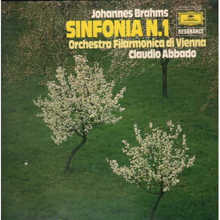 Brahms, Abbado, Wiener Philharmoniker LP Sinfonia N. 1 / Deutsche Grammophon – 2535435 Nuovo