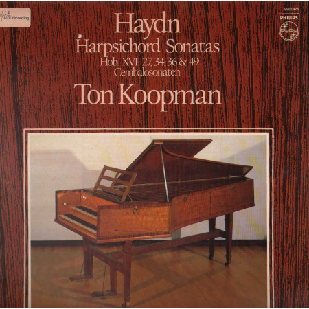 Haydn, Koopman LP Harpsichord Sonatas Hob. XVI: 27, 34, 36 & 49 Nuovo