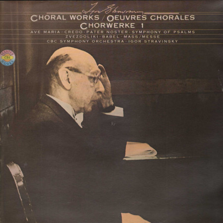 Igor Stravinsky LP Chorwerke 1 & 2 / CBS Masterworks – 79255 Nuovo