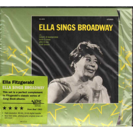 Ella Fitzgerald CD Ella Sings Broadway - Digipack Nuovo Sigillato 0731454937320