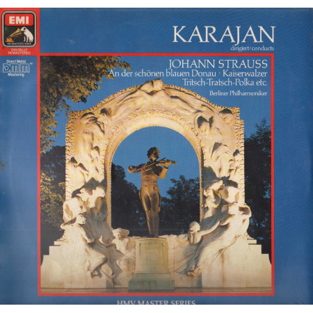 Strauss, Karajan LP An Der Schonen Blauen Donau / Kaiserwalzer / Tritsch Tratsch Polka Sigillato