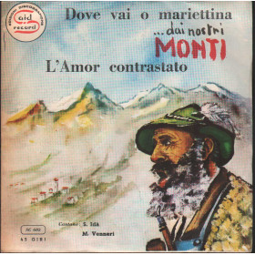 Unknown Artist Vinile 7" 45 giri Dove Vai O Mariettina / L'Amor Contrastato Nuovo Unknown Artist Vinile 7" 45 giri Dove Vai O Mariettina / L'Amor Contrastato Nuovo