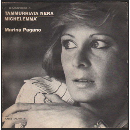Marina Pagano Vinile 7" 45 giri Tammuriata Nera / Michelemmà / M7180 Nuovo
