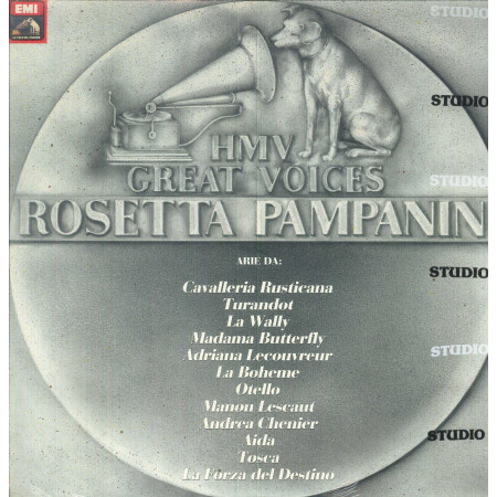 Rosetta Pampanini Lp Vinile HMV Great Voices / EMI – 2910111M Sigillato