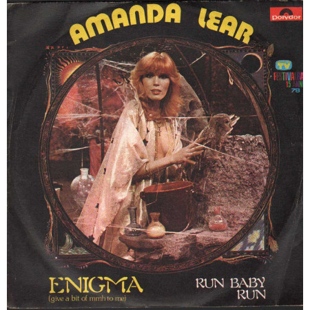 Amanda Lear Vinile 7" 45 giri Enigma / Run Baby Run / Polydor – 2121363 Nuovo
