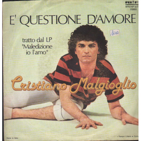 Cristiano Malgioglio Vinile 7" 45 giri È Questione D'Amore / Per Esempio Nuovo