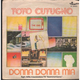 Toto Cutugno Vinile 7" 45 giri Donna Donna Mia / Una Serata Come Tante Nuovo Toto Cutugno Vinile 7" 45 giri Donna Donna Mia / Una Serata Come Tante Nuovo
