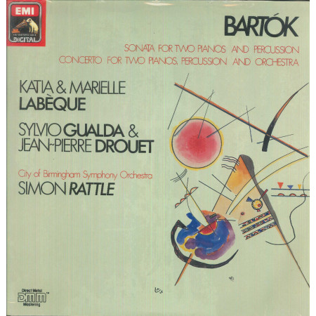 Bartók, Labèque, Gualda, Drouet Lp Vinile Sonata E Concerto For Pianos, Percussion