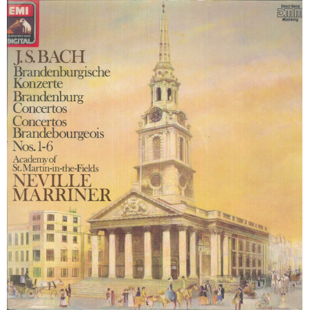 Bach, Marriner Lp Vinile Der Brandenburgischen Konzerte / EMI – 2704593 Sigillato