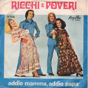 Ricchi E Poveri Vinile 7" 45 giri Addio Mamma, Addio Papa' / Limpido Fiume Del Sud Nuovo Ricchi E Poveri Vinile 7" 45 giri Addio Mamma, Addio Papa' / Limpido Fiume Del Sud Nuovo