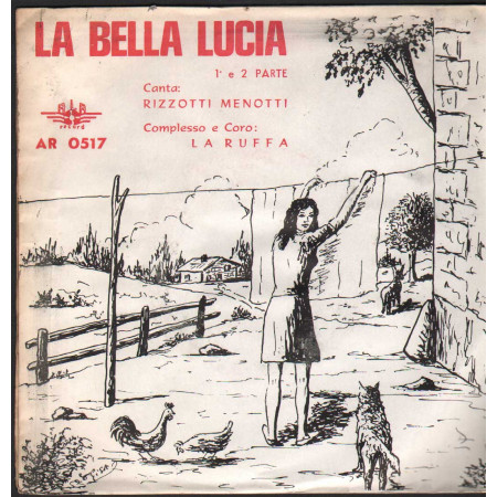 Rizzotti Menotti Vinile 7" 45 giri La Bella Lucia / ALA Record – AR0517 Nuovo