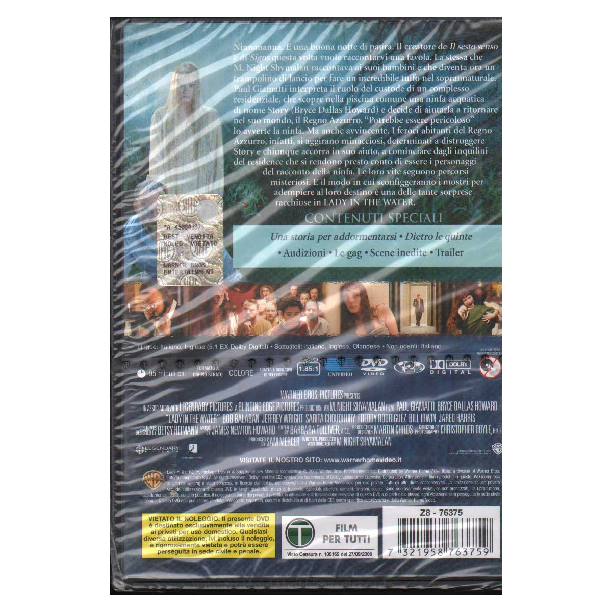 Lady In The Water DVD M. Night Shyamalan / Sigillato